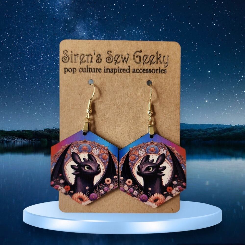 Toothless How to Train Your Dragon Earrings
